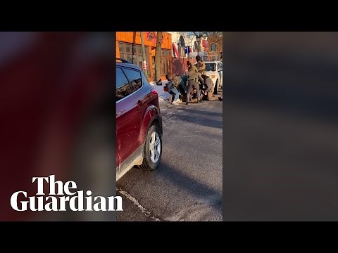 Footage appears to show moment man is shot dead by federal agents in Minneapolis