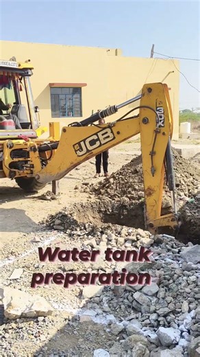 water storage tank preparation in new school building