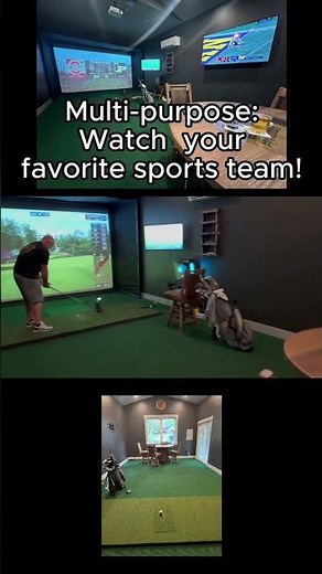 Golf Simulator Shed Man Cave