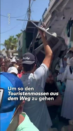SANTORINI: Lockdown! Griechische Insel gerät wegen Touristenmassen in Ausnahmezustand