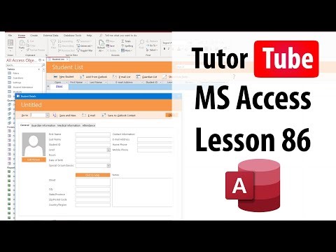 MS Access Tutorial - Lesson 86 - Specific Report for Specific Data