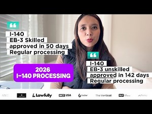 2026 USCIS I-140 Processing time EB-3 Skilled and EB-3 Unskilled