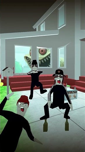 Penampakan Hungry Worms di depan Rumah Kiril - Dude Theft Wars - Abequ Gaming