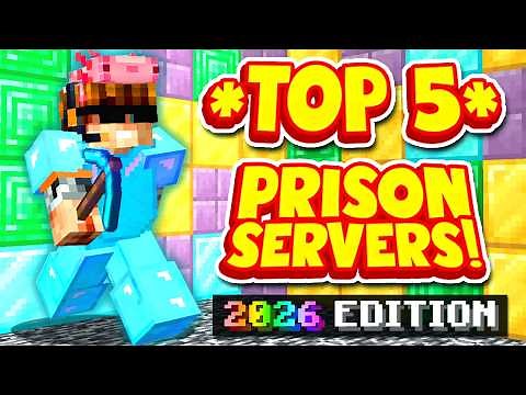 TOP 5 PRISON SERVERS *2026* | Best Minecraft OP Prison | 1.8/1.19/1.20+ JAVA & BEDROCK SERVER