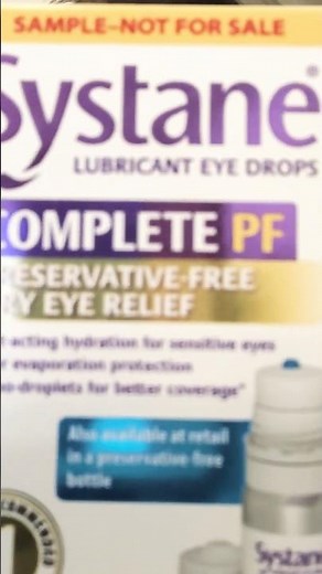Dry eyes - Systane complete PF #dryeyes #alcon #youtubeshorts #medicine #knowledge #information