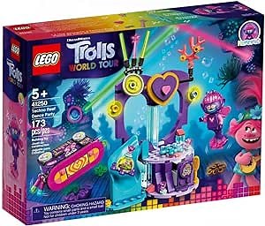 Lego Unisex Lego Trolls World Tour Techno Reef Dance Party 41250 Building Kit, Awesome Trolls Playset for Creative Play, New 2020 (173 Pieces) Multicolor One Size One Size