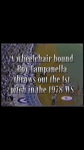 69K views · 1.4K reactions | An emotional first pitch from Roy Campanella during Game 1 of the 1978 World Series in LA #WorldSeries #losangelesdodgers #roycampanella | Nostalgic Baseball Geezer | Facebook