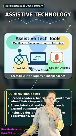 Kurukshetra June 2026: Assistive Tech for Inclusive Welfare 🧑‍🦽 UPSC IAS #Shorts