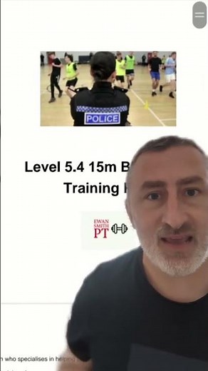 police & prison officers bleep test training plan