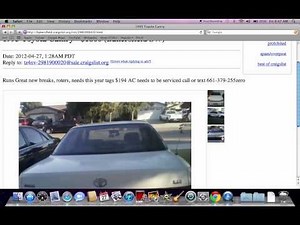 Craigslist Bakersfield - Finding Used Older Cars and Trucks Under $1700 Now