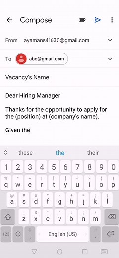 Professional Email Message for Sending CV | Tips & Examples