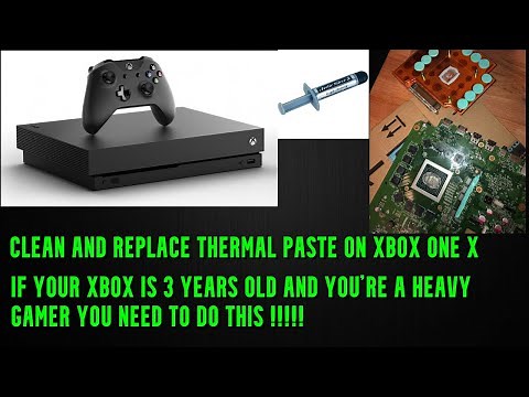 clean and replace thermal paste on xbox one x