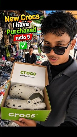 Best Deal Ever? Crocs From Local Market 😍”#SmartShopping #CrocsIndia