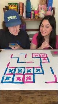 Who’s team u on?!💙🩷 #coupleschallenge #gamenight #penandpaper #challenge #boardgames