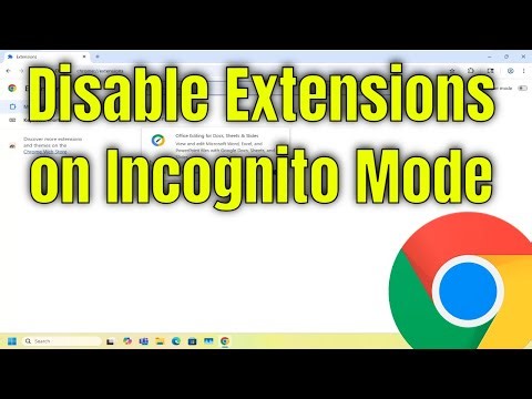 How to Disable Extensions on Incognito Mode in Google Chrome [Guide]