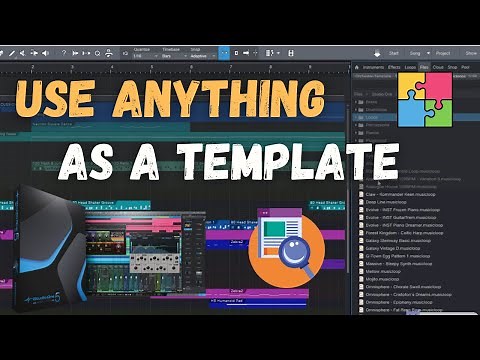 Use ANYTHING as a Template in Studio One