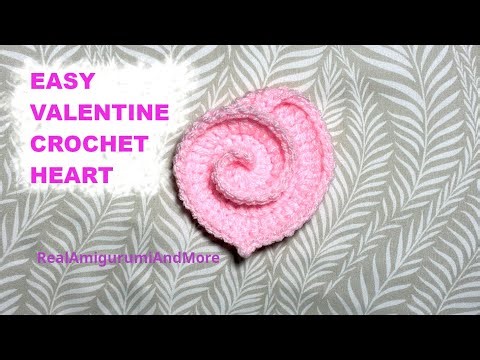 How to Crochet 3D Heart ❤️ Freeform Appliqué for Valentine’s Day