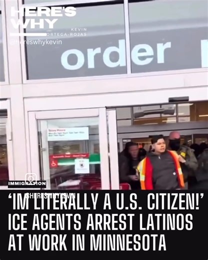 Video of the unlawful arrest of two U.S. citizens at a Target store in Richfield, Minnesota. Jonathan Aguilar Garcia and Christian Miranda Romano (both teenagers) were detained by federal agents and Border Patrol Chief Greg Bovino. Christian's family said they've been in contact with ICE but agents refuse to release him despite the fact that he is a minor with no criminal history and he is a U.S. citizen. | Indivisible Binghamton - Public Page