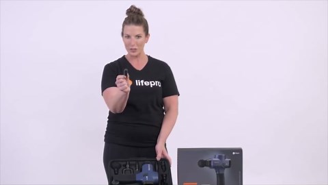 LifePro Sonic Pro Handheld Electric Massage Gun – Deep Tissue Percussion Massager Gun with 10 Speeds & 9 Heads – Muscle Massager for Athletes Back, Legs, Arms