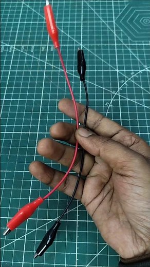how to make Alligator Crocodile Clips Electrical Test Lead Wire Red+Black (Pair) #diy #howtomake
