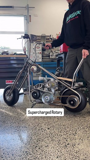 Supercharged Rotary Minibike: First Run Highlights