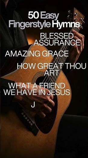 50 Easy Fingerstyle Guitar Hymns | Tabs & Notation on Screen #fingerstyleguitar #hymns #guitar