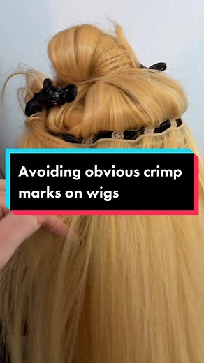Avoiding Obvious Crimp Marks on Wigs Tutorial