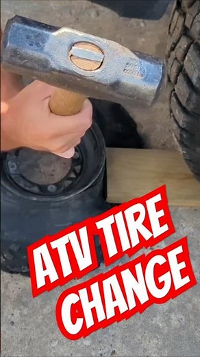 How to change an ATV tire #diy #atv #polarisscrambler