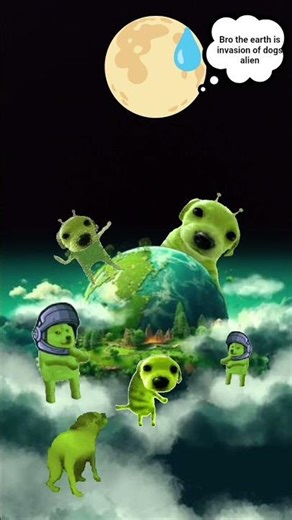 the alien dogs is invasion of earth 🐕