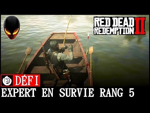 Red Dead Redemption 2: Expert en Survie Rang 5 DÉFI Poisson dans un bateau et sur les rails