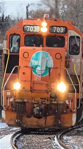 Elgin Joliet & Eastern GP38-2 703 leads CN train L561 at Kishwaukee in Rockford, IL, 2026/01/20