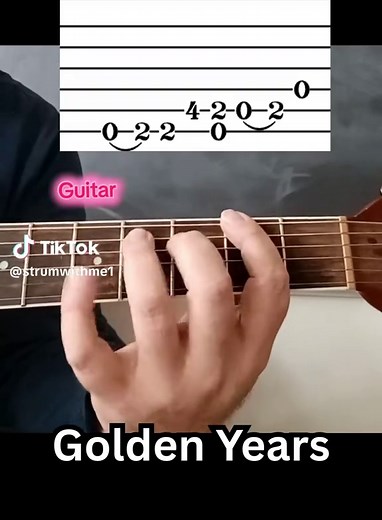 David Bowie Golden Years Guitar Intro Tutorial