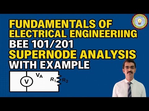 ⚡️ SUPER NODE ANALYSIS: Concept AKTU BEE101/201 Exams! (Solved Example) #supernode #nodalanalysis