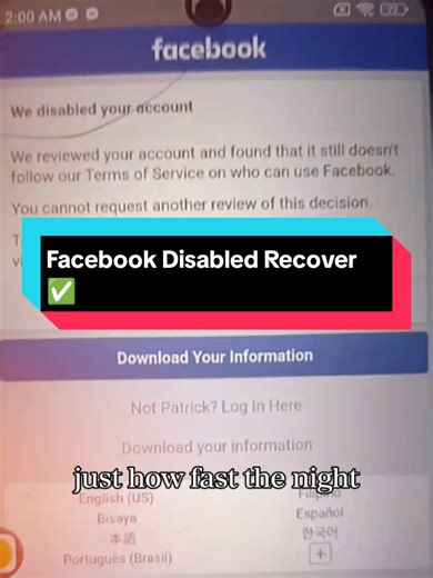 Facebook Account Disabled Recovered: Steps to Success