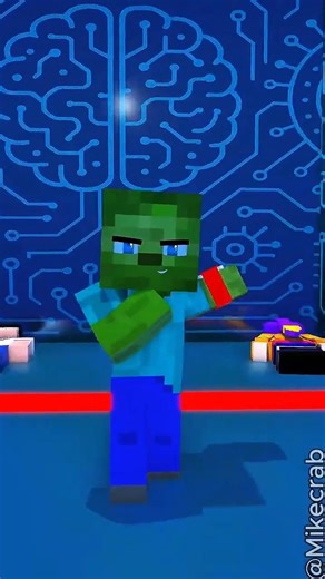 Zombie Becomes Super Herobrine in the AI Robot Challenge ( Hindi ) #shorts #minecraft #trending