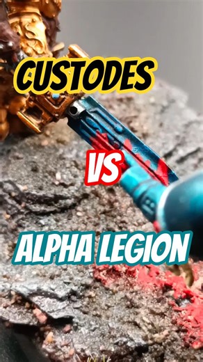 Custodes vs Alpha Legion! #custodes #alphalegion
