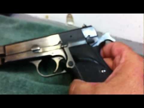 How to remove magazine disconnect from browning highpower