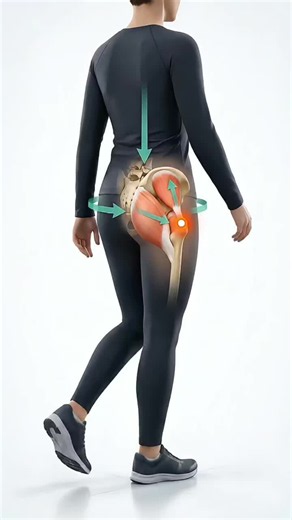 OUTER HIP PAIN AT NIGHT MAY INVOLVE MORE THAN THE BURSA. The gluteus medius and minimus tendons attach around the greater trochanter and help stabilize the pelvis during walking. Side-lying can add compression to the same region, which may make lateral hip pain more noticeable at night. #HipPain #GlutealTendinopathy #PhysicalTherapy #Rehabilitation #Biomechanics