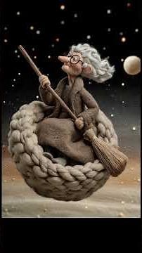 On a Flying Broom Stick [Mother Goose Song] #music #animation