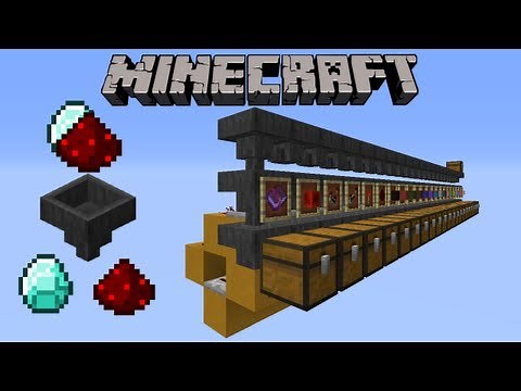Trier automatiquement des items dans Minecraft - Minecraft tutoriel redstone
