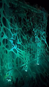 Check out the amazing mix of props, lights, and our Halloween Moon decoration by evilvines on Instagram! Maybe not the best for arachnophobes though 🕸 📷 by @evilvines The spiders return to Evil Vines today! On track for a spooktacular cemetery this Friday night.⁣ | AtmosFX