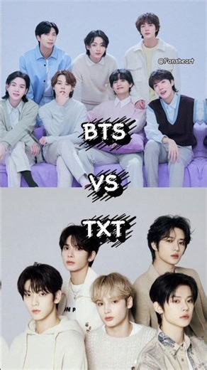 BTS Vs TXT (no hate) 💫 #bts #kpop #tx #shorts