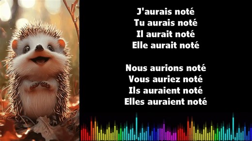 ♫ Apprendre la conjugaison en chantant ♫ I NOTER I Conditionnel Passé_