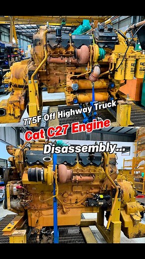 Cat C27 Engine Disassembly #joevertotaldiesel #caterpillar #HeavyEquipment #fblifestyle #caterpillarengine @top fans | Total Diesel & Powertrain