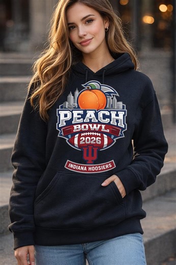 Peach Bowl 2026 Hoodie, Indiana Hoosiers Sweatshirt, College Football Fan Hoodie, IU Football Hoodie, Unisex Game Day Hoodie - Etsy