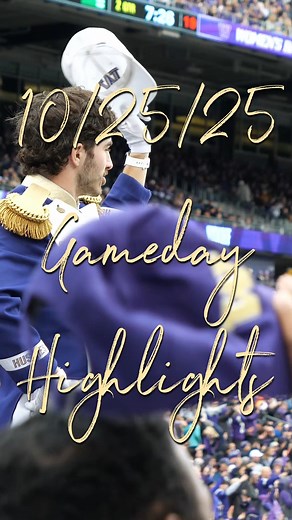 Here are highlights from our last home game, where the Huskies defeated Illinois! We can't wait to see you all tomorrow in Husky Stadium! #TheLoyalBand | Husky Marching Band