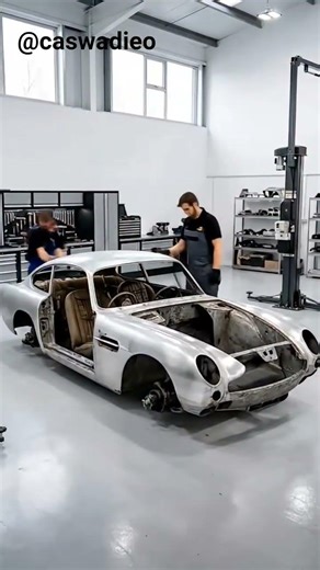 16 seconds. Pure transformation.Aston Martin DB6 reborn in Silver Birch.#Shorts #ClassicCar #DB6