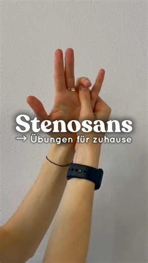 Ergotherapie Praxis Wicke on Instagram: "Bei Stenosans (auch Schnappfinger, Triggerfinger oder schnellender Finger) können gezielte Sehnengleitübungen (SGÜ) und kontrollierte Bewegungen helfen, das Gleiten der Beugesehnen zu unterstützen und Spannungsgefühle zu reduzieren. In diesem Reel zeigen wir dir 4 einfache Übungen für zu Hause, die wir auch in der Ergotherapie einsetzen: 🔹 Blocking Exercise (oben links) → isoliertes Bewegen einzelner Fingergelenke zur besseren Kontrolle und Aktivierung �