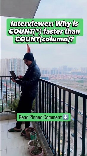 Why in SQL Count(*) FASTER Than COUNT(column)?