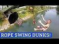 Epic Rope Swing Acrobatic Dunks by Dunking Devils | People Are Awesome